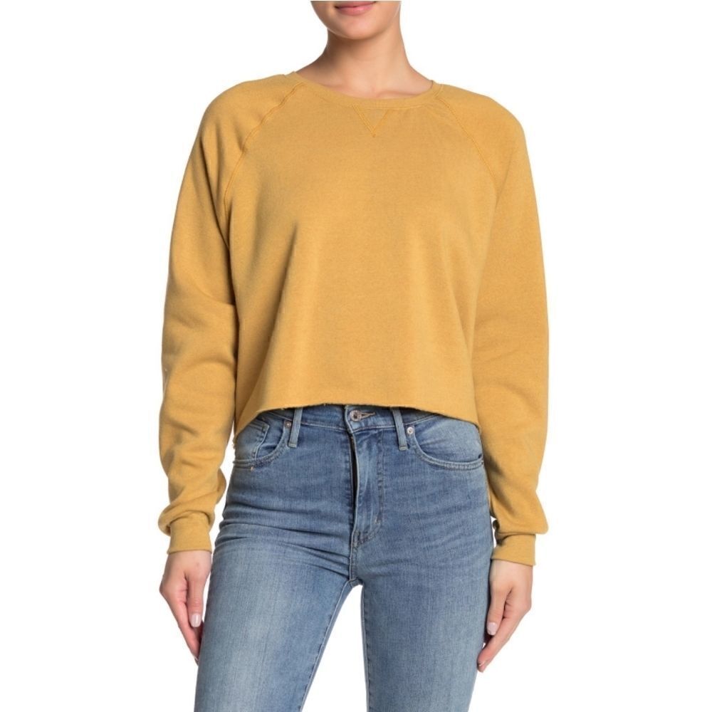 NWT! PST by Project Social T Raw Edge Sweatshirt